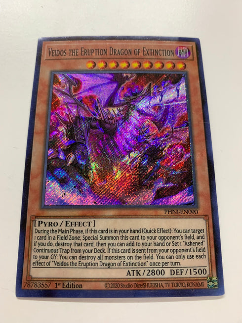 Veidos the Eruption Dragon of Extinction | Secret Rare | Orica PROXY